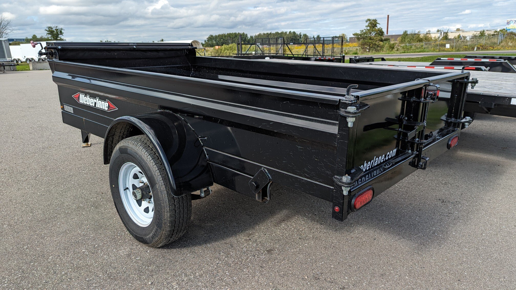 2022 Weberlane 5x10 Low Profile Steel Dump Trailer Steel Floor (ECDWL1060LP)