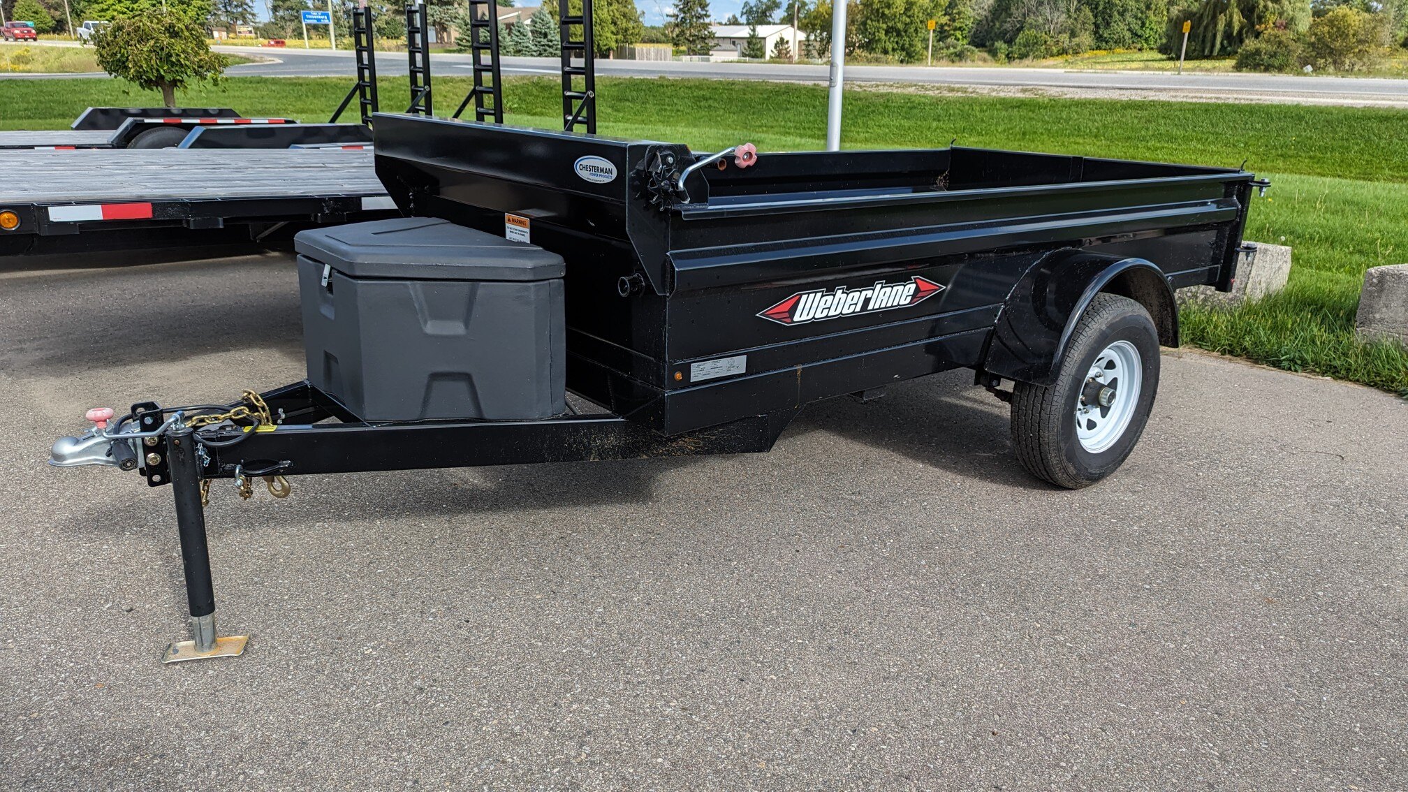 2022 Weberlane 5x10 Low Profile Steel Dump Trailer Steel Floor (ECDWL1060LP)