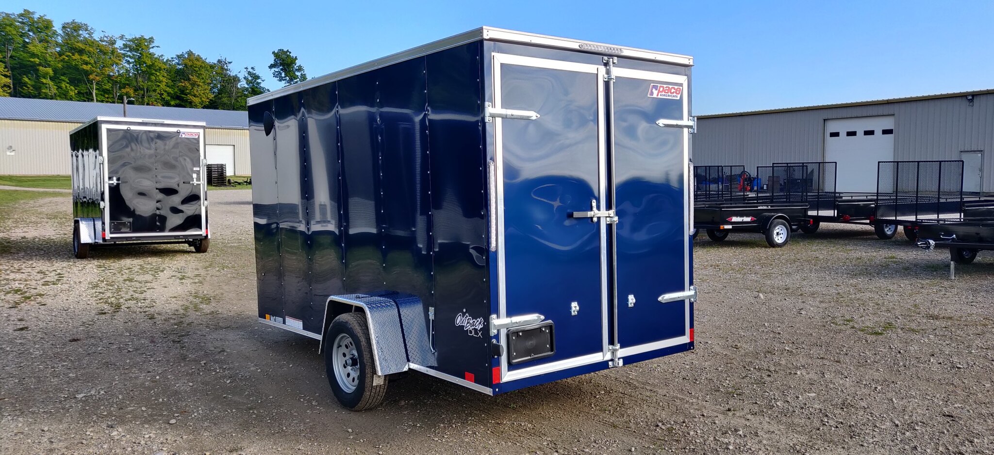 2023 Pace 6x12 Outback Deluxe Cargo Trailer (6 in Height / Barn Doors)