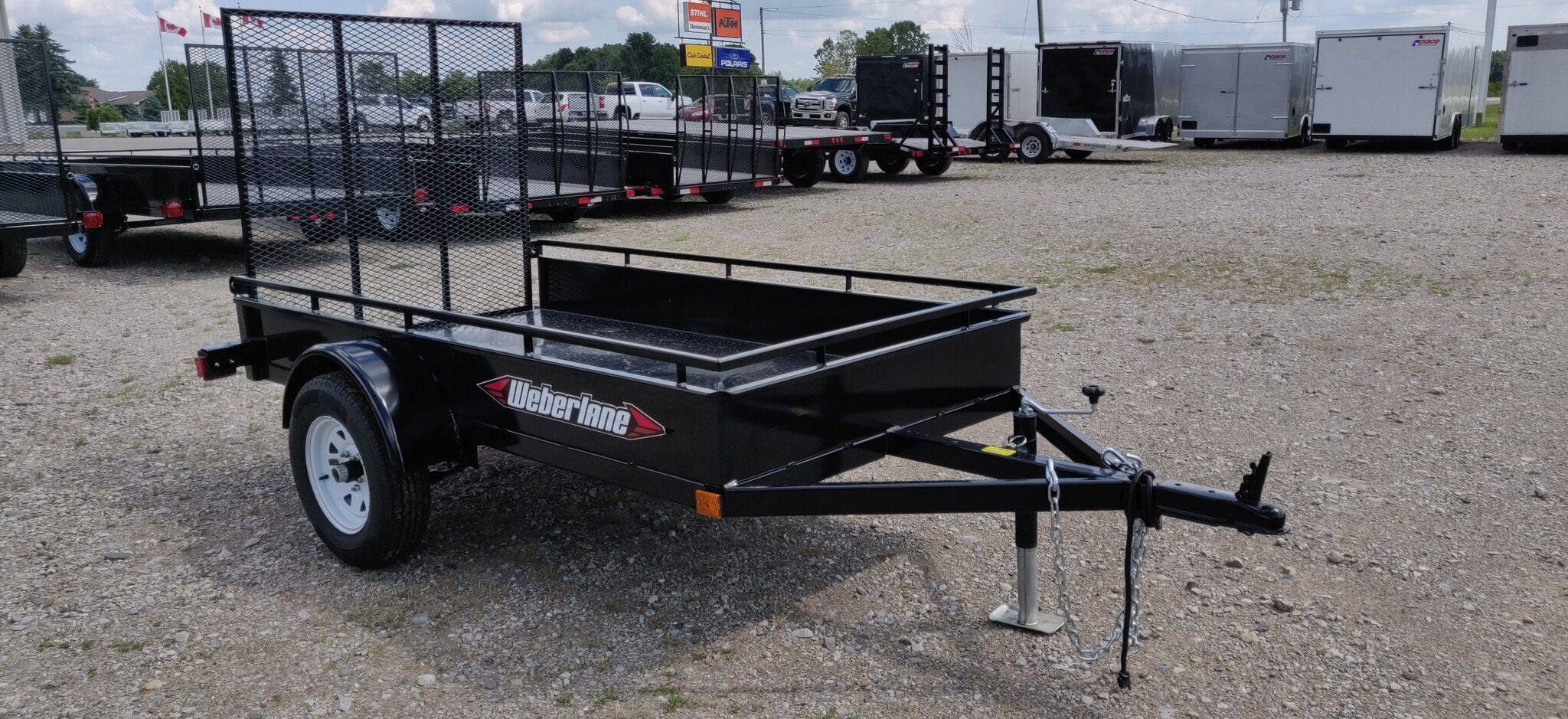 2023 Weberlane 4x8 Utility Trailer EC850 Ramp Upgrade