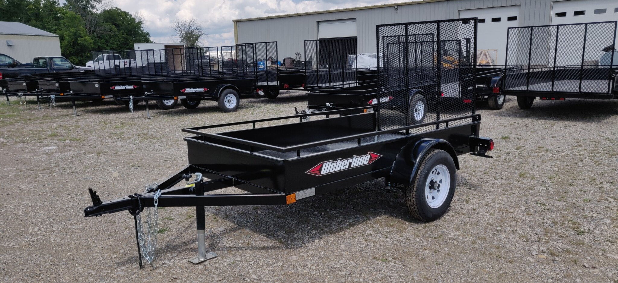 2023 Weberlane 4x8 Utility Trailer EC850 Ramp Upgrade