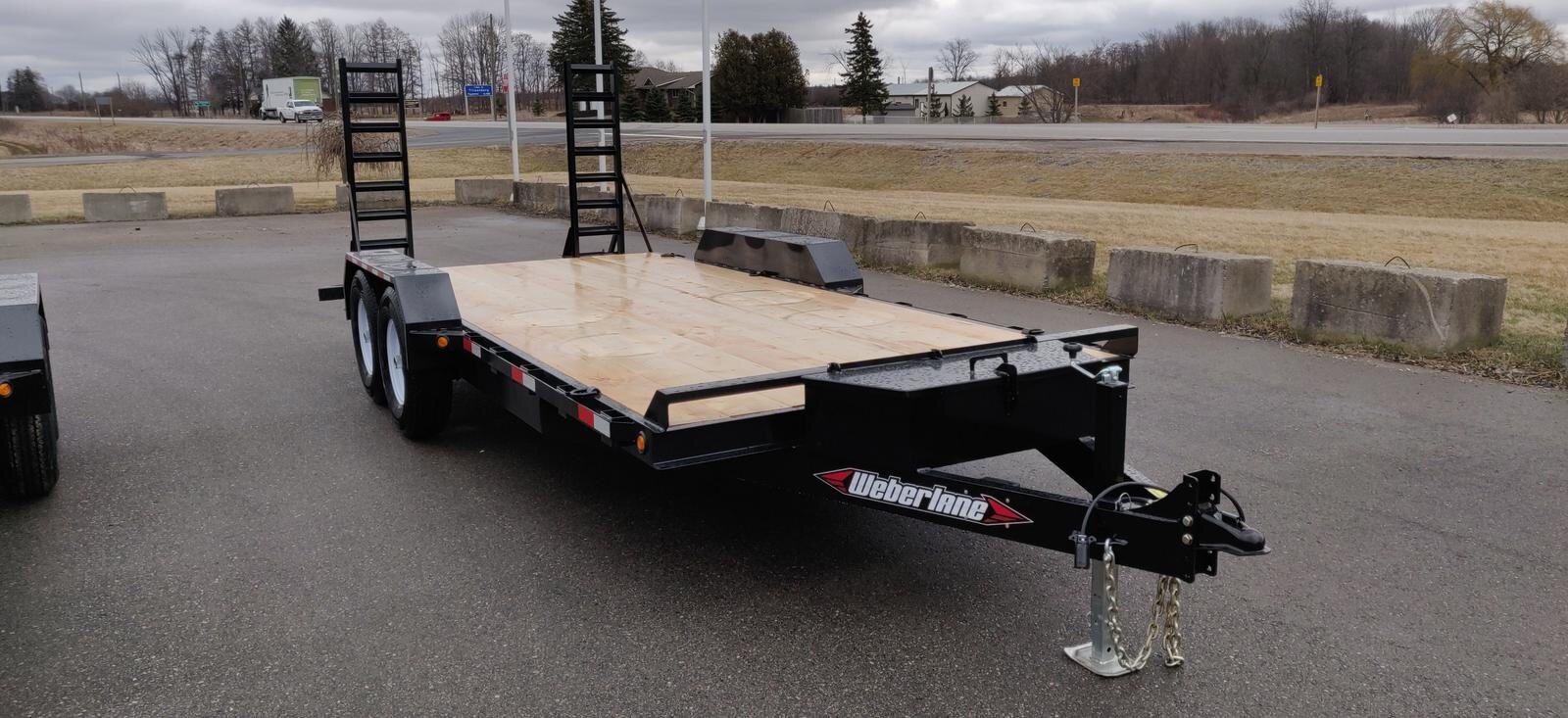 2023 Weberlane 7x18 Skidsteer Tandem Axle Utility Trailer (EC1800S)