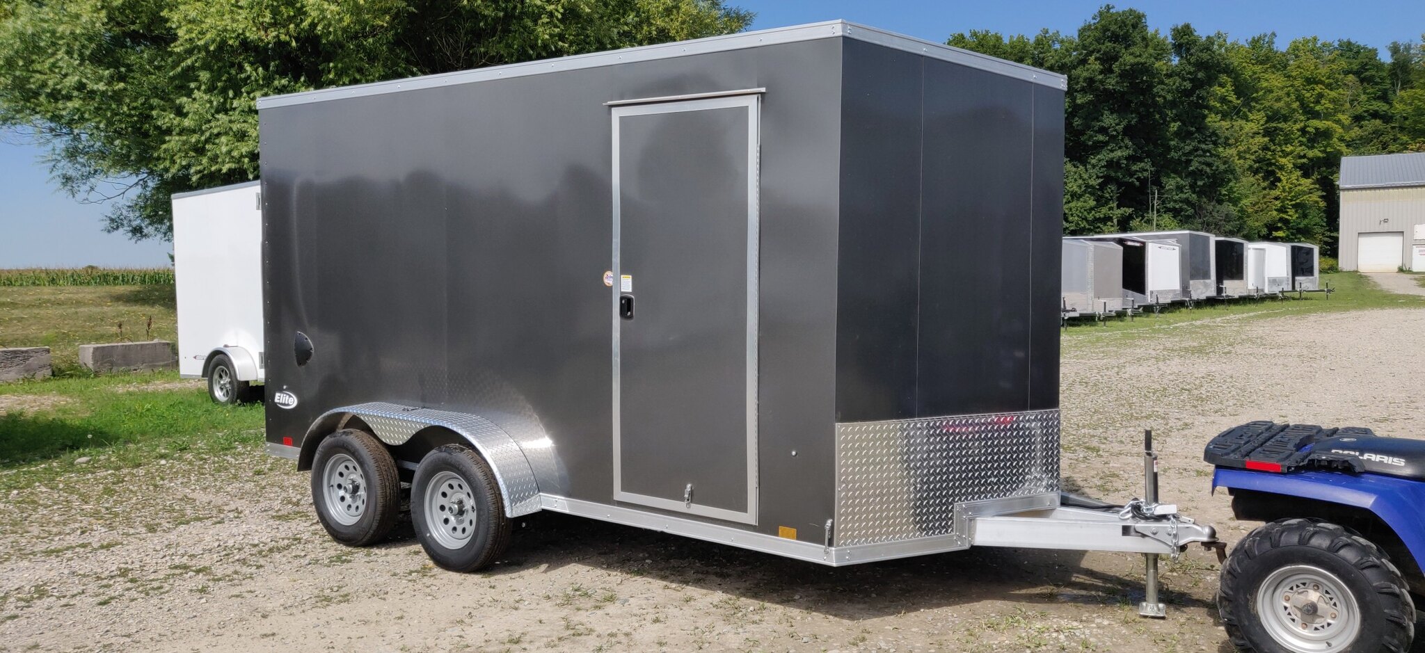 2023 Pace 7x14 Elite Aluminum Tandem Axle Cargo Trailer (9.5 in / Ramp) DEALER DEMO