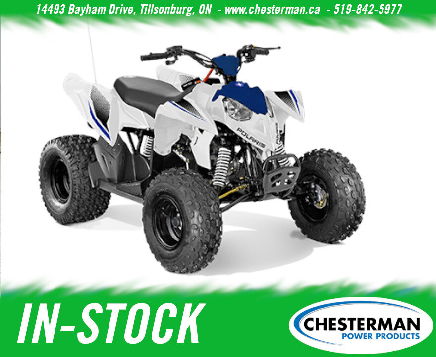 8993 CD1EC202 2591 4F35 9C37 52D24D9011EE 2024 Polaris Outlaw 110 Blue