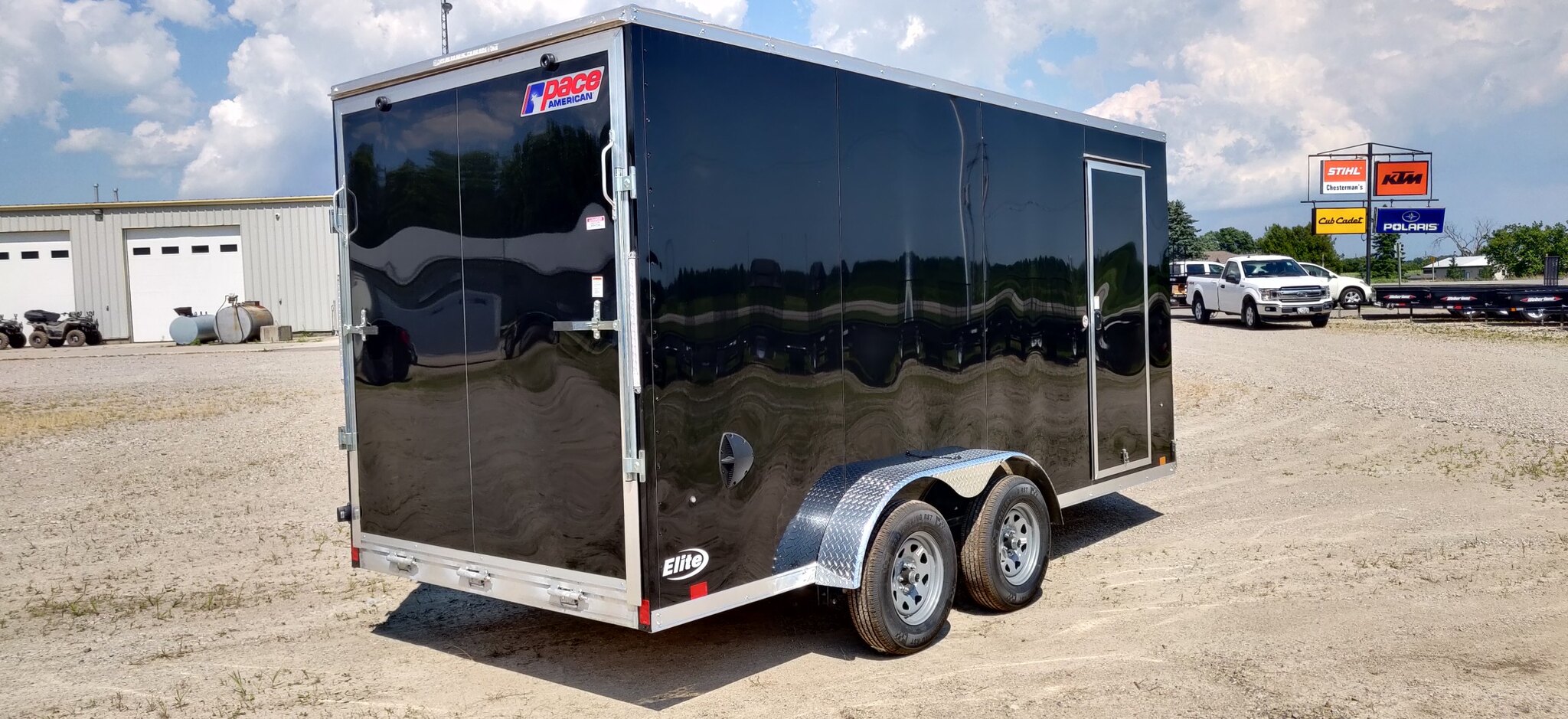 2023 Pace 7x16 Elite Aluminum Tandem Axle Cargo Trailer (9 in Height / Ramp)