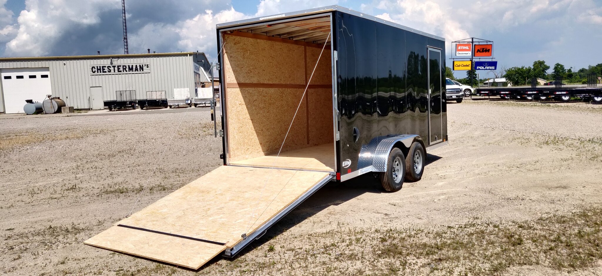 2023 Pace 7x16 Elite Aluminum Tandem Axle Cargo Trailer (9 in Height / Ramp)