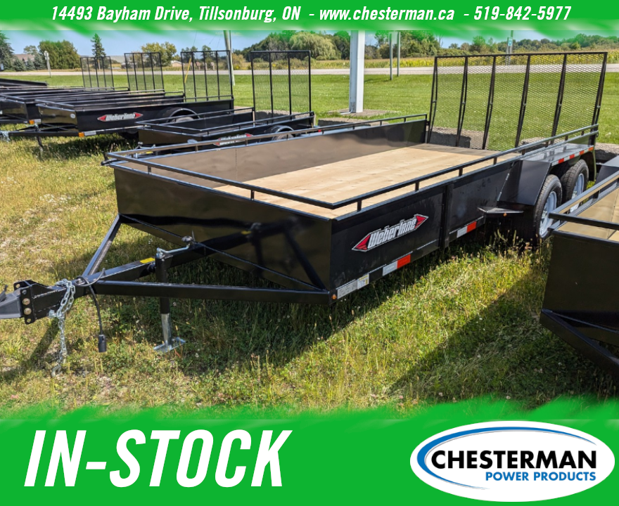 2025 Weberlane 6.8x16 Steel Tandem Axle Utility Trailer (WL1682T)