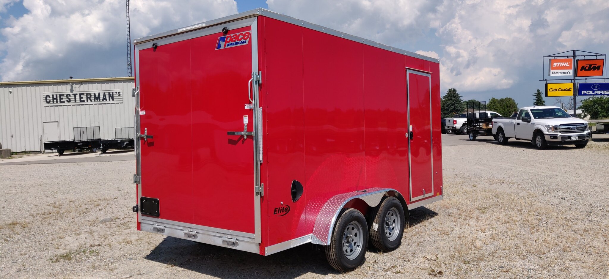 2023 Pace 7x14 Elite Aluminum Tandem Axle Cargo Trailer (9 in Height / Ramp)