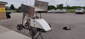 2021 QRC A 90 Racing Go Kart Rolling Chassis (Unpainted)