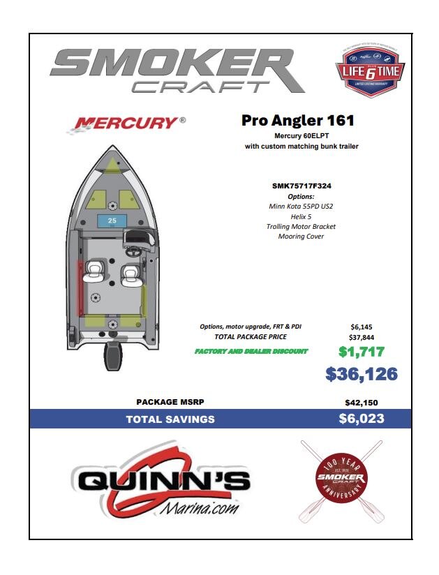 2024 Smoker Craft PRO ANGLER 161