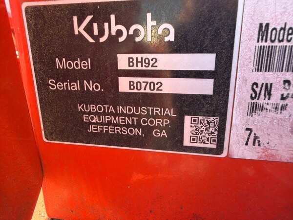 2019 KUBOTA BH92 used for sale - photo 4