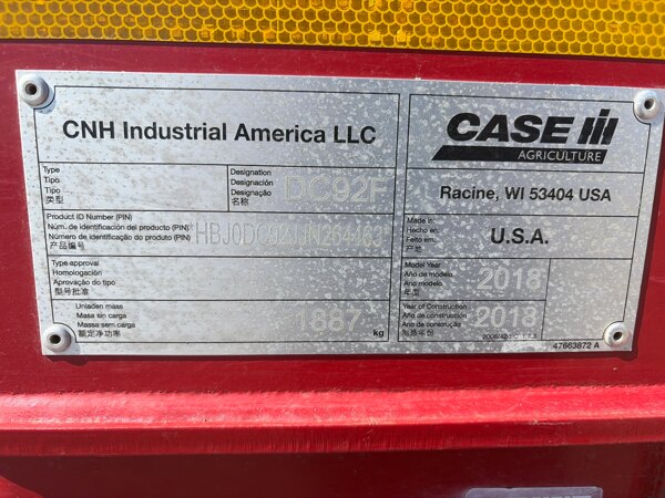 CIH DC92 used for sale - photo 5