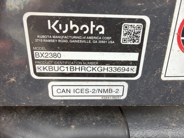 2020 KUBOTA BX2380 used for sale - photo 3