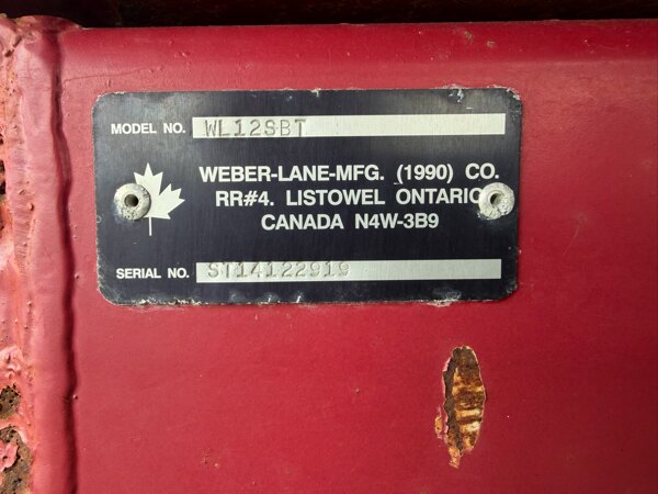 WEBERLANE 12 TON used for sale - photo 1
