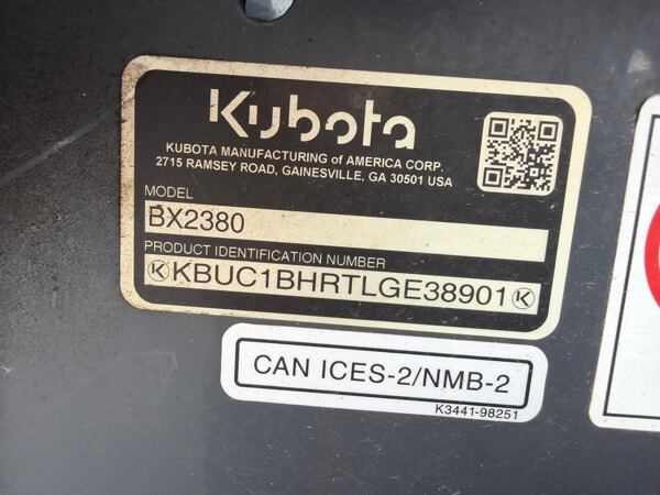 2020 KUBOTA BX2380 used for sale - photo 5