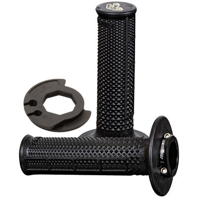 Renthal Ultra Tacky Tapered Half Waffle MX R Works Lock On Grips