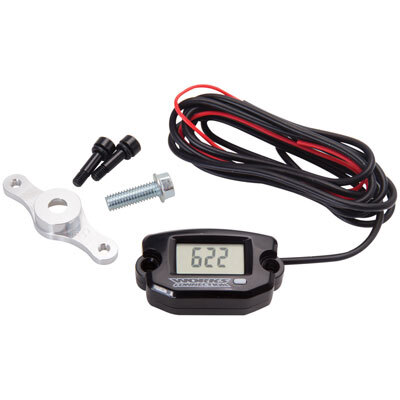 Works Connection Tach/Hour Meter with Resettable Maintenance Timer with Mounting Bracket