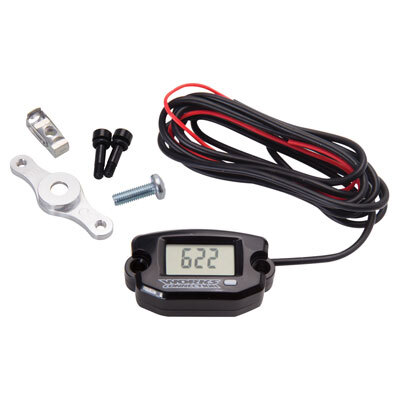 Works Connection Tach/Hour Meter with Resettable Maintenance Timer with Mounting Bracket