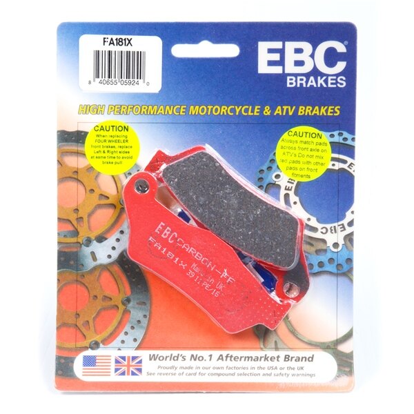 EBC â??Xâ? Series Moto X Sport & Enduro Brake Pad Organic Front/Rear FA181X Fits Husaberg, Fits Husqvarna, Fits KTM, Fits BMW, Fits Harley Davidson, Fits Ducati, Fits Moto Guzzi