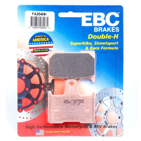 EBC Double H Superbike Brake Pad Sintered metal Rear FA254HH Fits Kawasaki, Fits Suzuki, Fits Harley Davidson