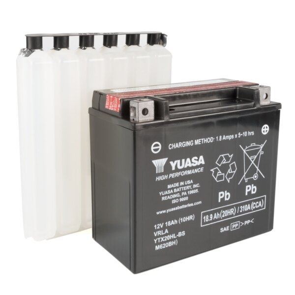Yuasa Battery Maintenance Free AGM High Performance YTX20HL BS