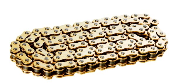 RK EXCEL Chain 525GXW Road & Off Road O'ring Chain Gold GB525GXW 120 120