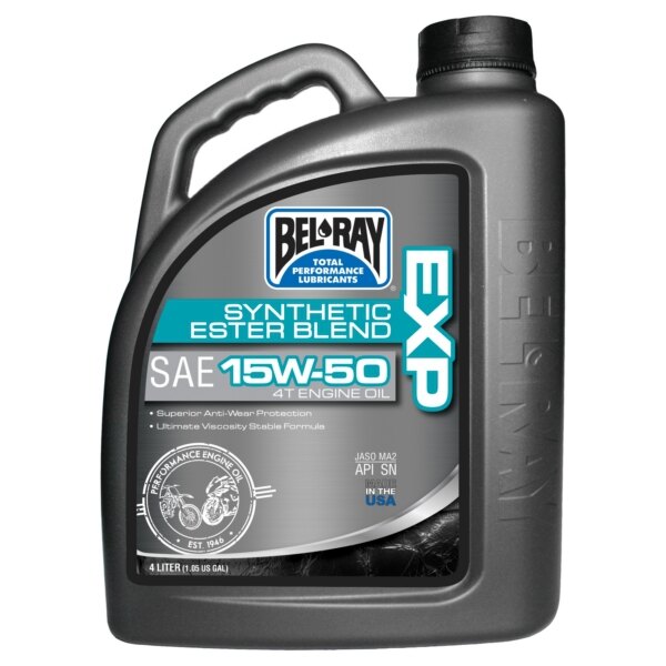 Huile moteur Bel Ray EXP Ester Blend 15W50 4 L / 1,05 G