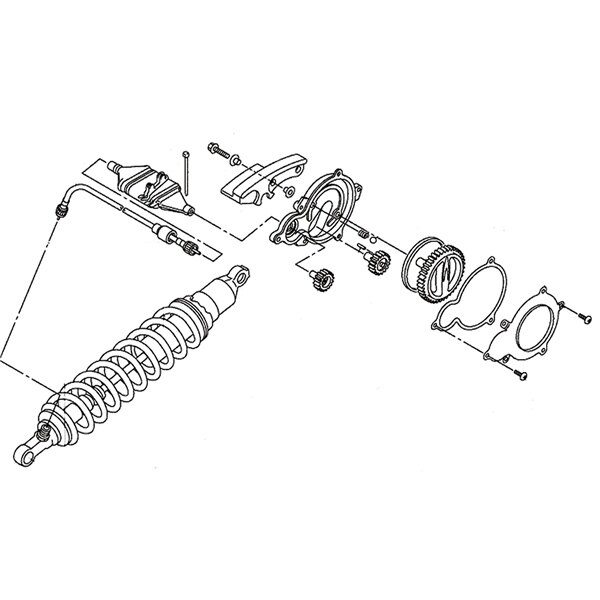 Kimpex Yamaha Assemblage de câbles de réglage pour suspension arrière