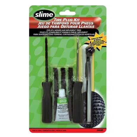 Kit de bouchons de pneu SLIME, avec jauge à crayon