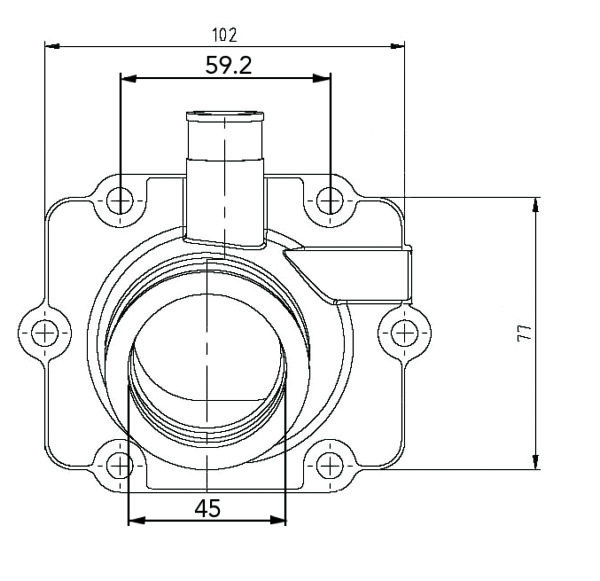 Kimpex Adaptateur de carburateur Bride de montage pour Polaris