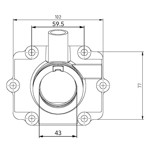 Kimpex Adaptateur de carburateur Bride de montage pour Polaris