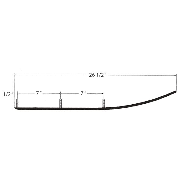 Kimpex Barre d'usure standard Polaris