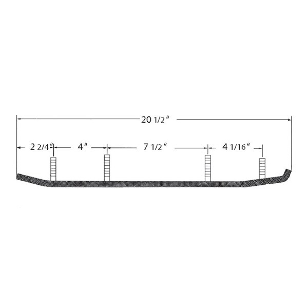 Kimpex Wear Bar Flex Fits Ski doo