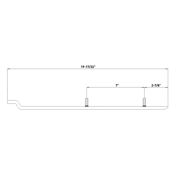 Kimpex Barre d'usure standard pour ski doo, pour Kawasaki