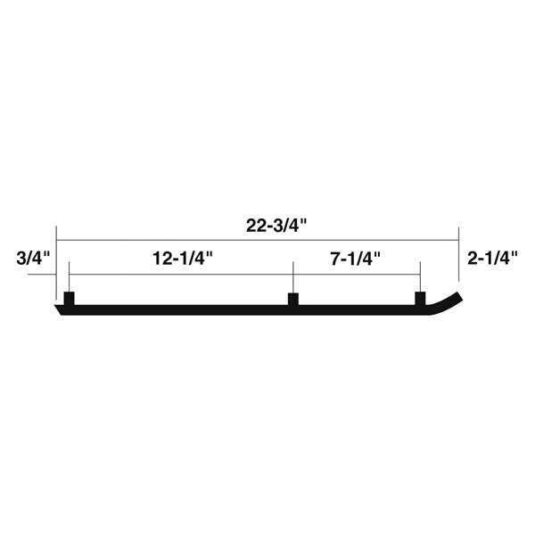 Kimpex Barre d'usure standard Kawasaki, Yamaha