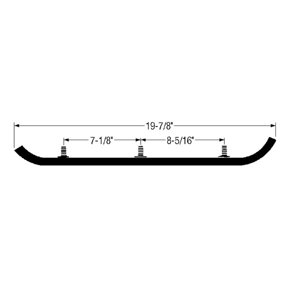 Kimpex Barre d'usure standard Kawasaki, Yamaha