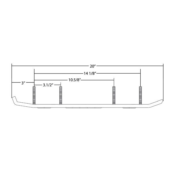 Kimpex Barre d'usure standard APEX 1 Quille pour Yamaha