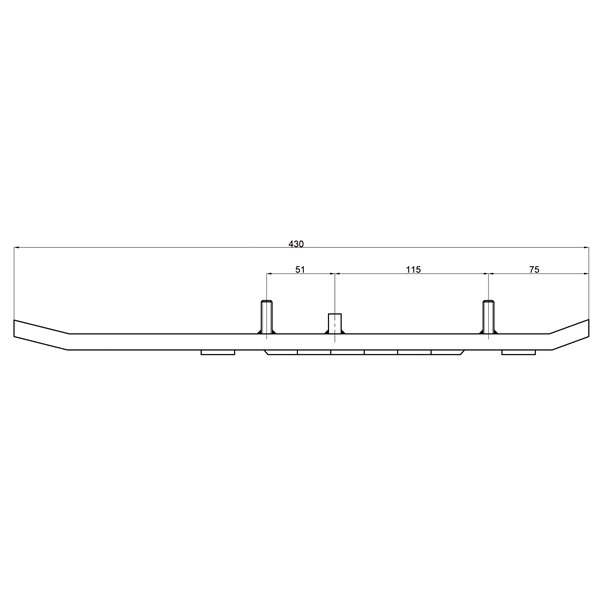 Kimpex Carbide Runner Fits Ski doo, Fits Kawasaki 90°