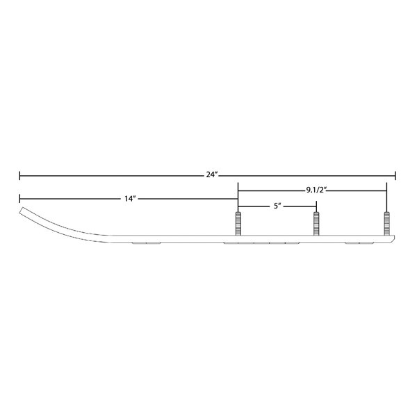 Kimpex Carbide Runner Ski Doo 90°