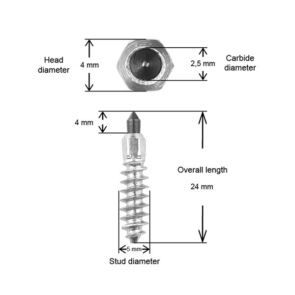 IGrip Snow Studs ST24R 24 mm 150