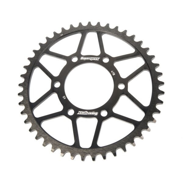 Supersprox Drive Sprocket Fits Kawasaki Rear Black Steel 520 45