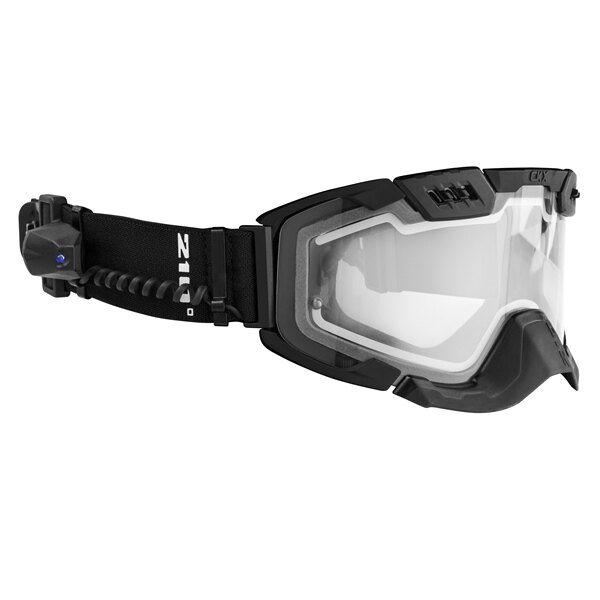 CKX Électrique 210° Masque avec ventilation contrôlée pour Backcountry Noir Mat Double, Electric Anti fog, Anti scratch