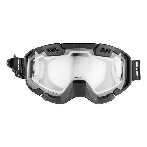 CKX Électrique 210° Masque avec ventilation contrôlée pour Backcountry Noir Mat Double, Electric Anti fog, Anti scratch