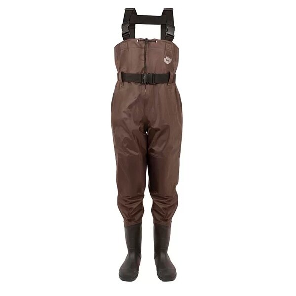 Green Trail StreamFeather Chest Wader Traction Sole 10 Brown
