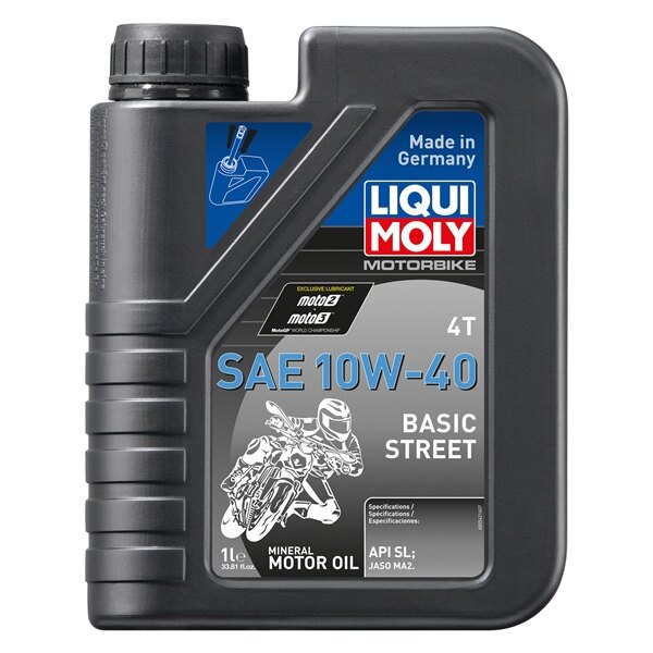 Liqui Moly Huile 4T Minérale Basic Street 10W40 1 L / 0,26 G