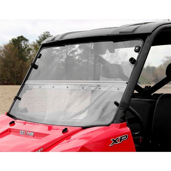 Pare-brise Seizmik Versa Fold compatible avec Polaris Fit Full Size Round Tube