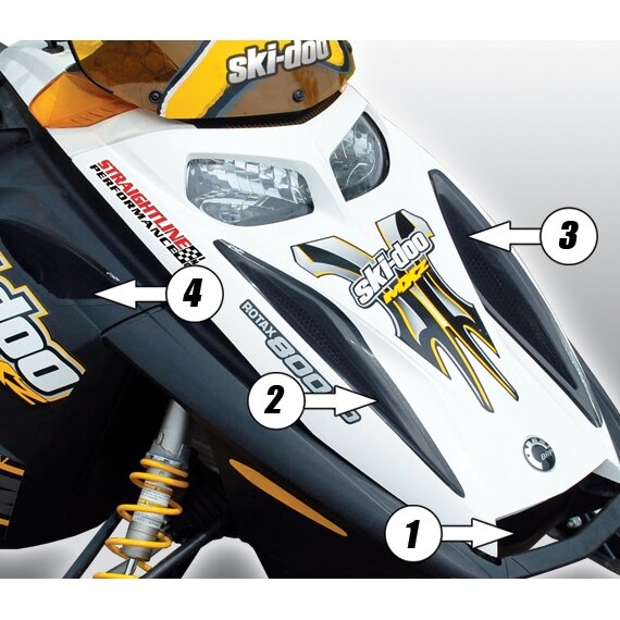 Kit de ventilation de capot FROGZSKIN pour Ski Doo 4