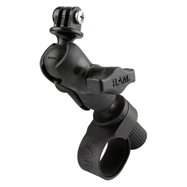 RAM MOUNT Tough Strap Double Ball Mount with Universal Action Camera Adapter