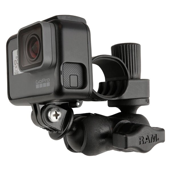 RAM MOUNT Tough Strap Double Ball Mount with Universal Action Camera Adapter