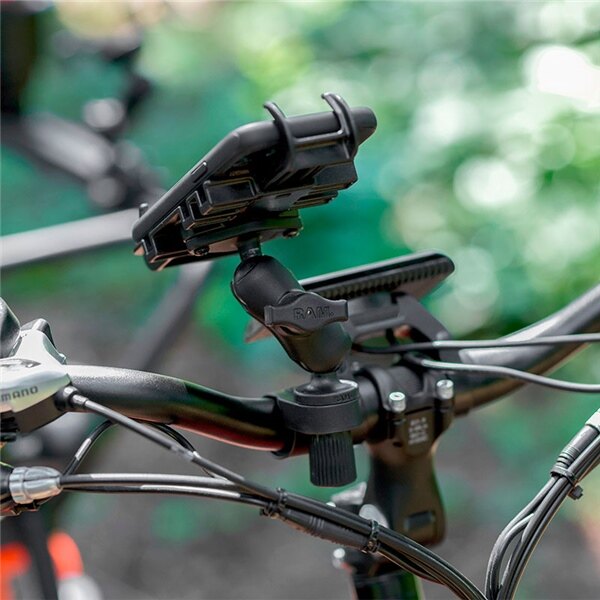 RAM MOUNT Quick Grip Phone Mount with Tough Strap Handlebar Base